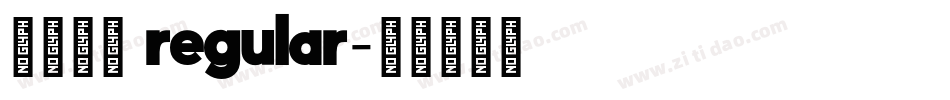 汉真广标 regular字体转换